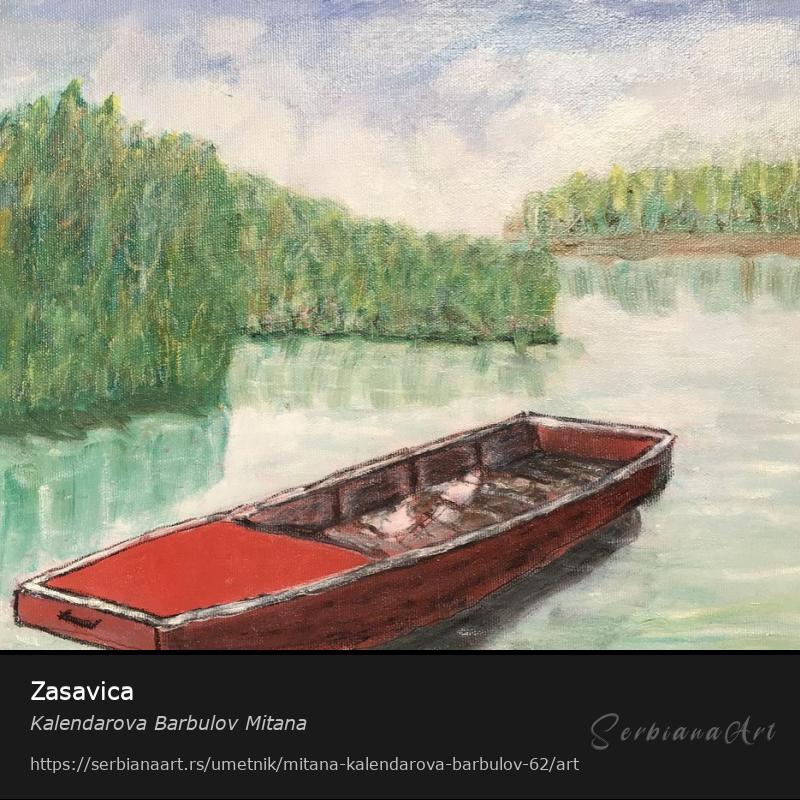 Zasavica, Ulje/Platno, Kalendarova Barbulov Mitana