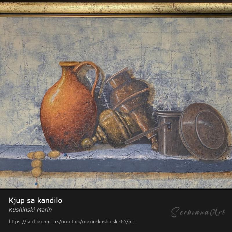 Kjup sa kandilo, Ulje/Platno, Kushinski Marin