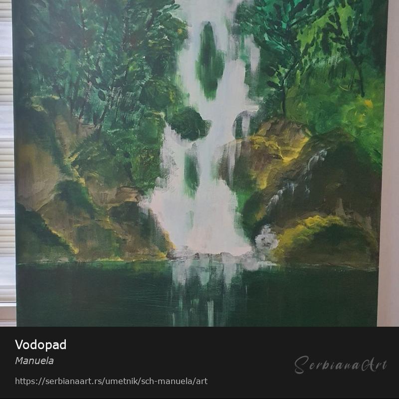Vodopad, Akrilik/Platno, Manuela