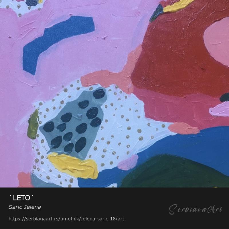 `LETO`, Akrilik/Platno, Saric Jelena
