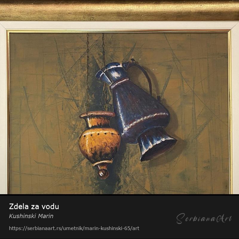 Zdela za vodu, Ulje/Platno, Kushinski Marin