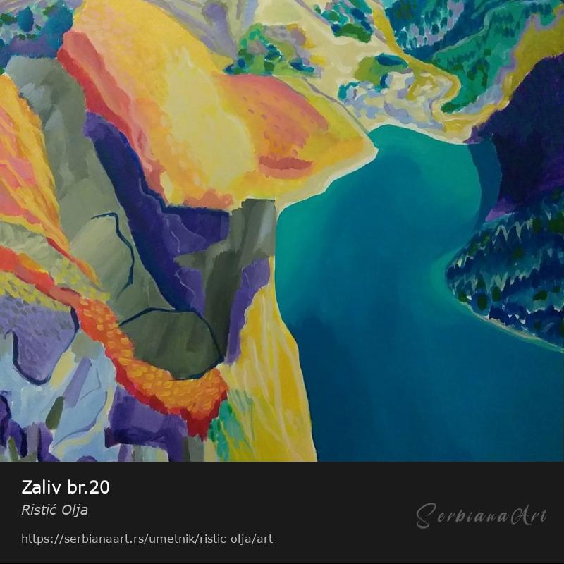 Zaliv br.20, Akrilik/Platno, Ristić Olja