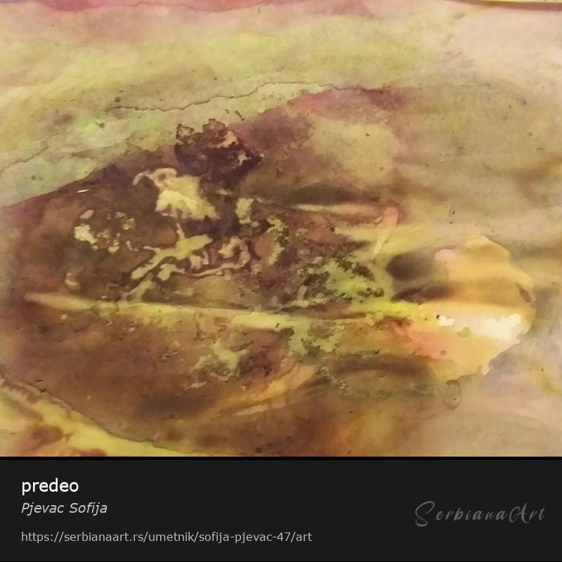 predeo, Vodene boje/Platno, Pjevac Sofija