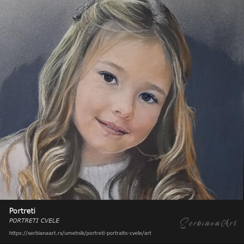 Portreti, Pastel/Papir, PORTRETI CVELE