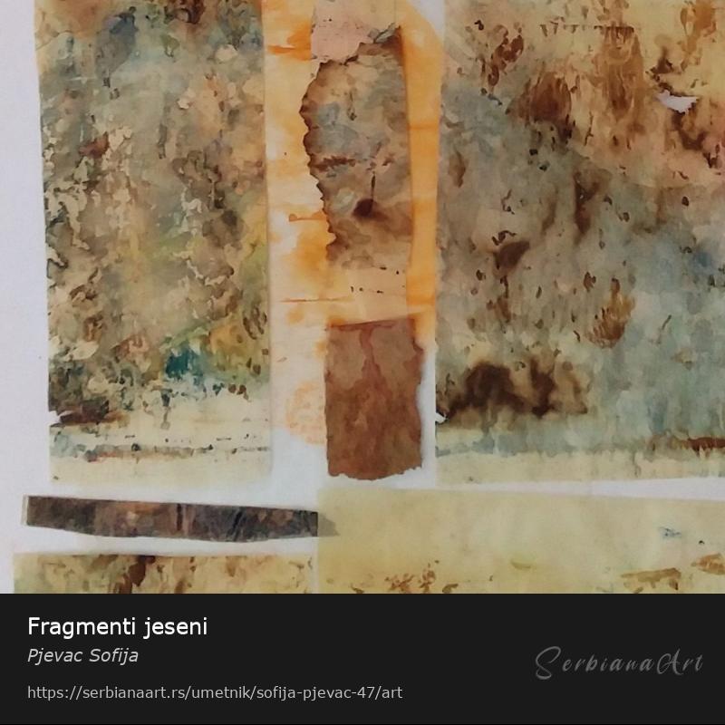 Fragmenti jeseni, Kombinovano/Platno, Pjevac Sofija