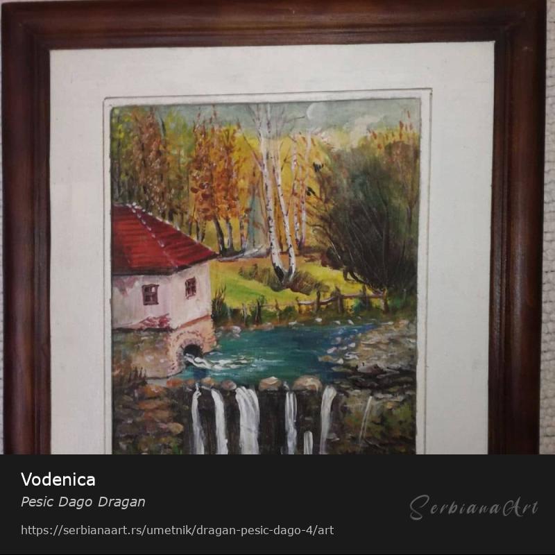 Vodenica, Ulje/Platno, Pesic Dago Dragan