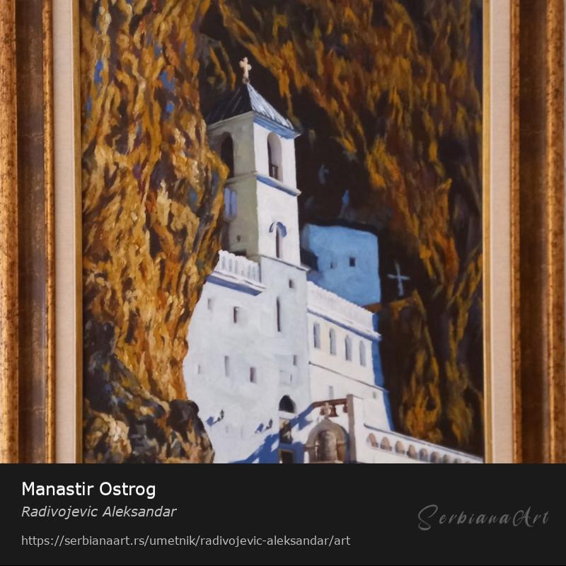 Manastir Ostrog, Ulje/Platno, Radivojevic Aleksandar