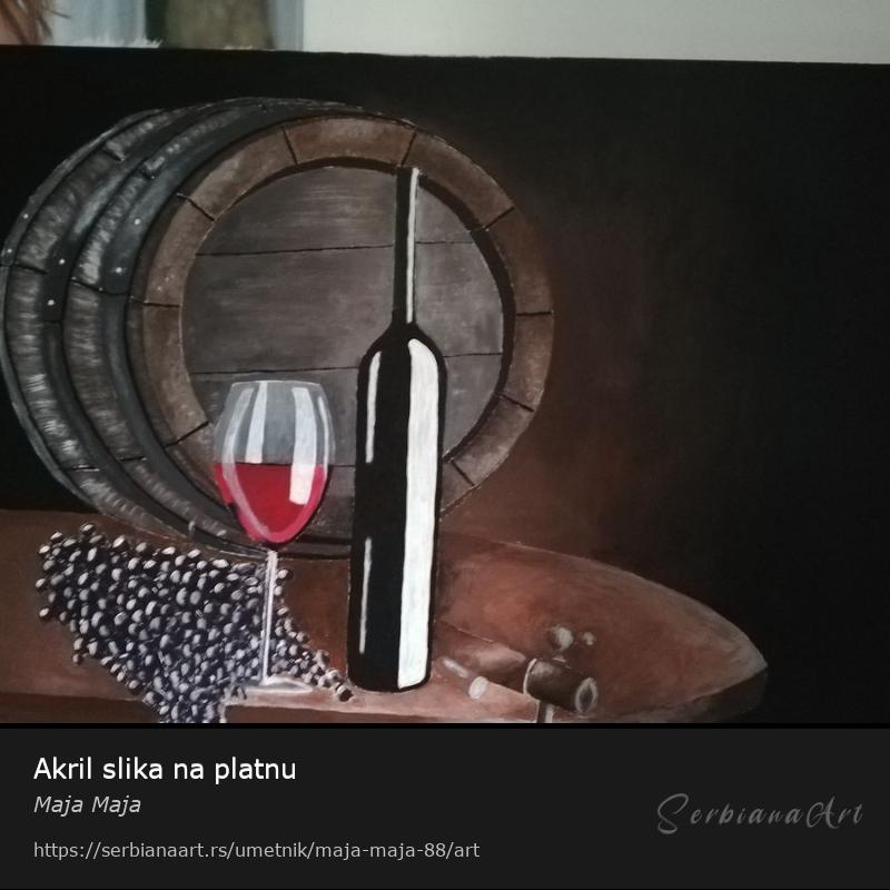 Akril slika na platnu, Akrilik/Platno, Maja Maja