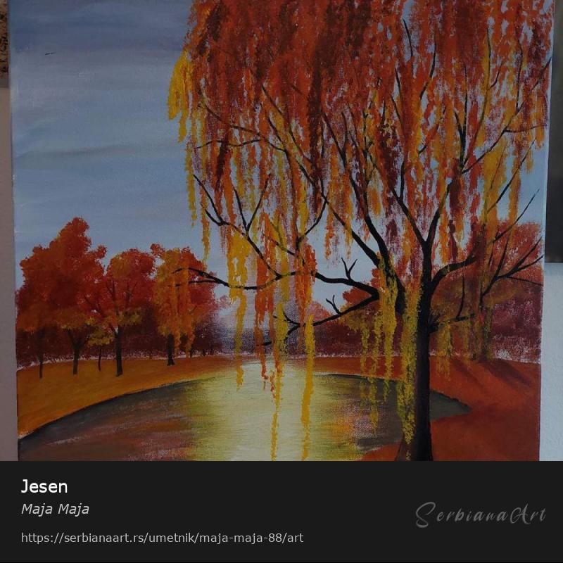 Jesen, Akrilik/Platno, Maja Maja