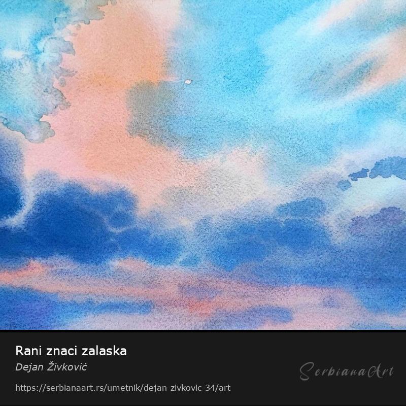 Rani znaci zalaska, Vodene boje/Papir, Dejan Živković