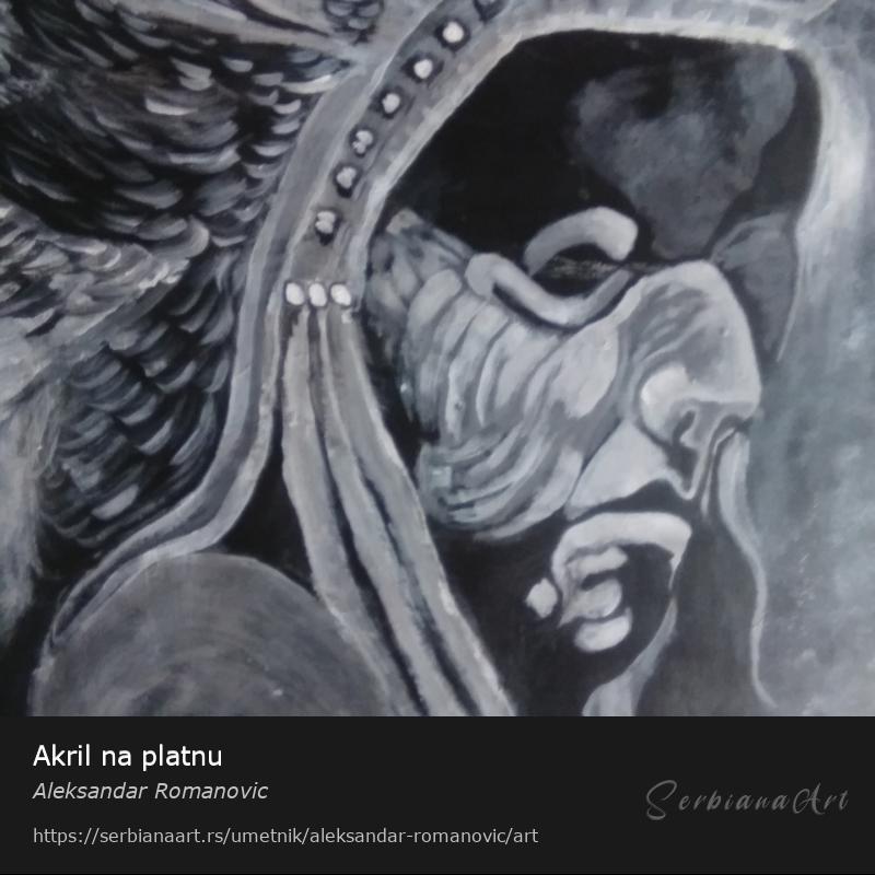 Akril na platnu , Akrilik/Platno, Aleksandar Romanovic