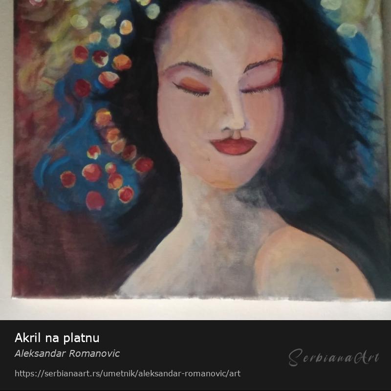 Akril na platnu , Akrilik/Platno, Aleksandar Romanovic