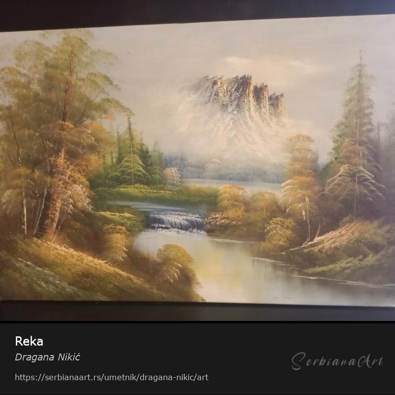 Reka , Ulje/Platno, Dragana Nikić