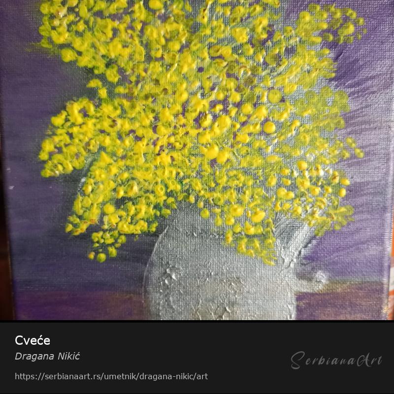 Cveće, Akrilik/Platno, Dragana Nikić