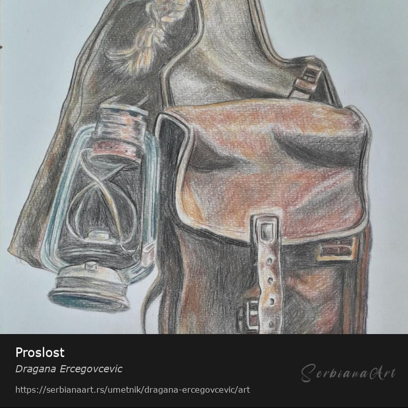 Proslost, Pastel/Papir, Dragana Ercegovcevic