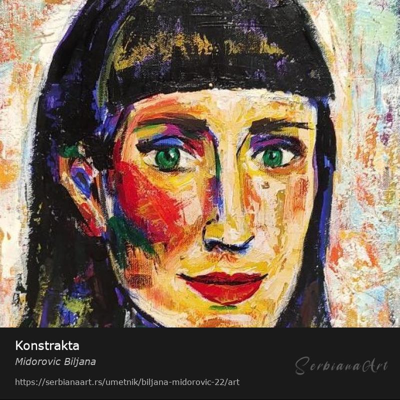 Konstrakta , Akrilik/Platno, Midorovic Biljana