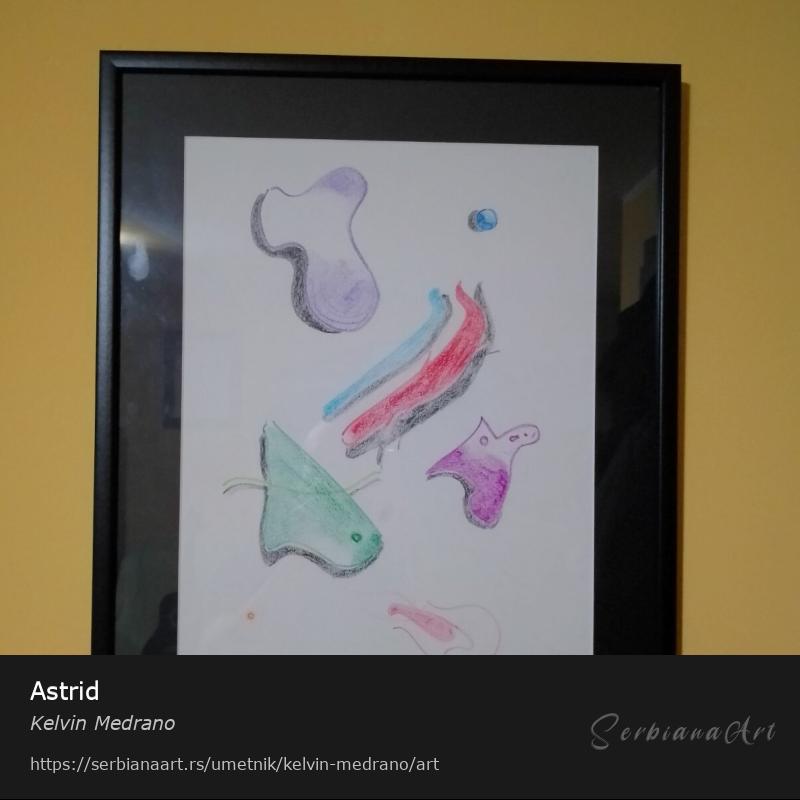 Astrid, Pastel/Papir, Kelvin Medrano