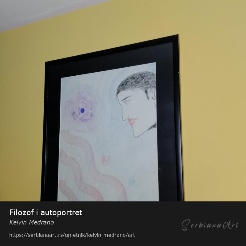 Filozof i autoportret , Pastel/Papir, Kelvin Medrano