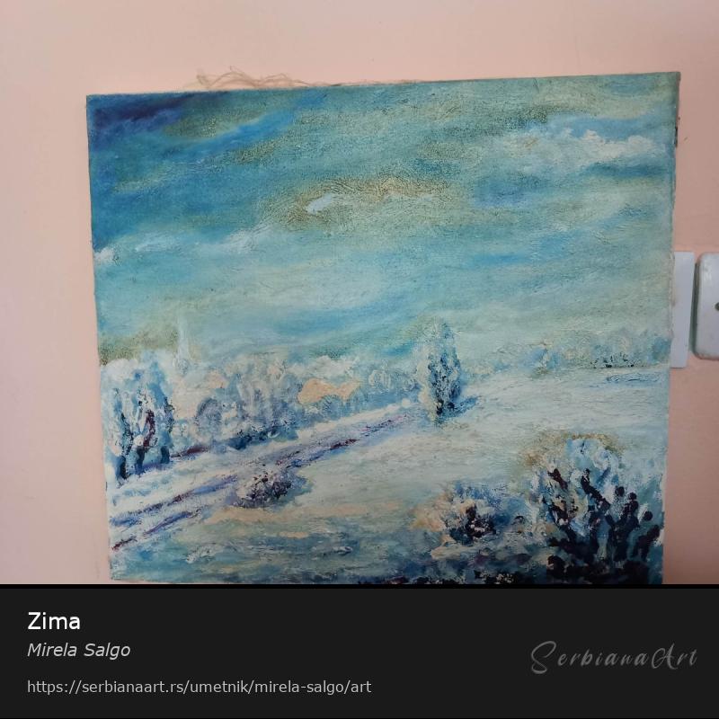 Zima, Ulje/Platno, Mirela Salgo