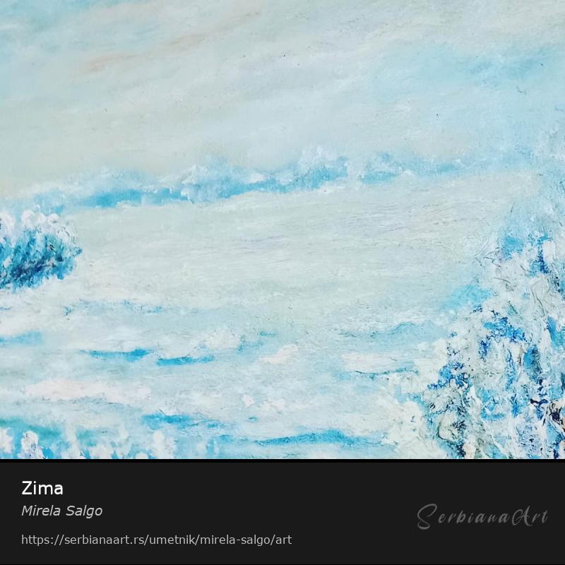 Zima, Ulje/Platno, Mirela Salgo