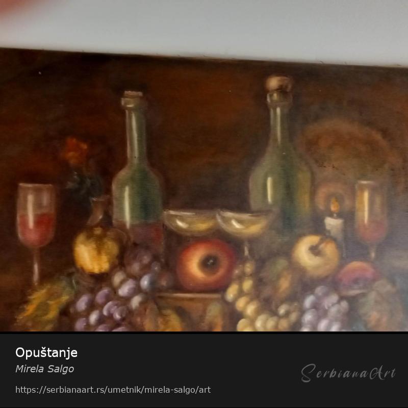 Opuštanje, Ulje/Platno, Mirela Salgo