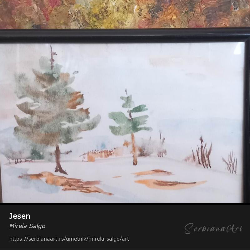 Jesen, Vodene boje/Papir, Mirela Salgo