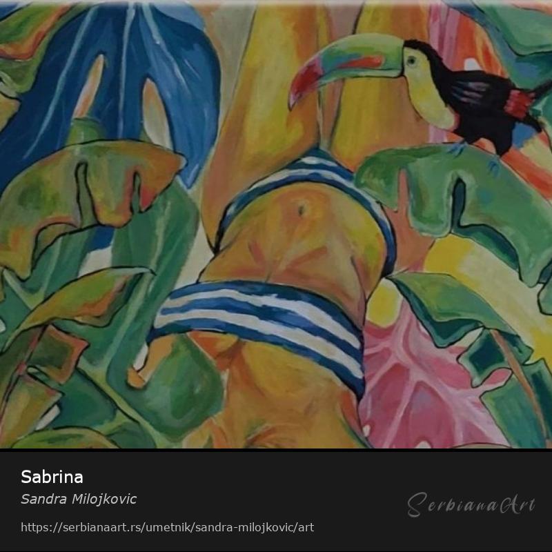 Sabrina, Akrilik/Platno, Sandra Milojkovic