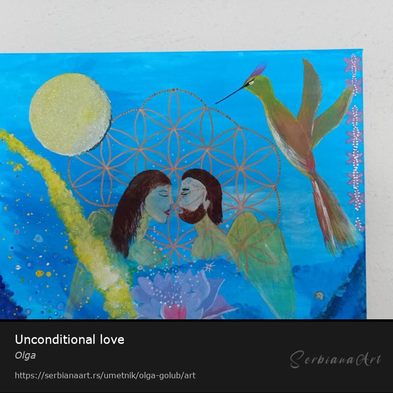 Unconditional love, Akrilik/Platno, Olga