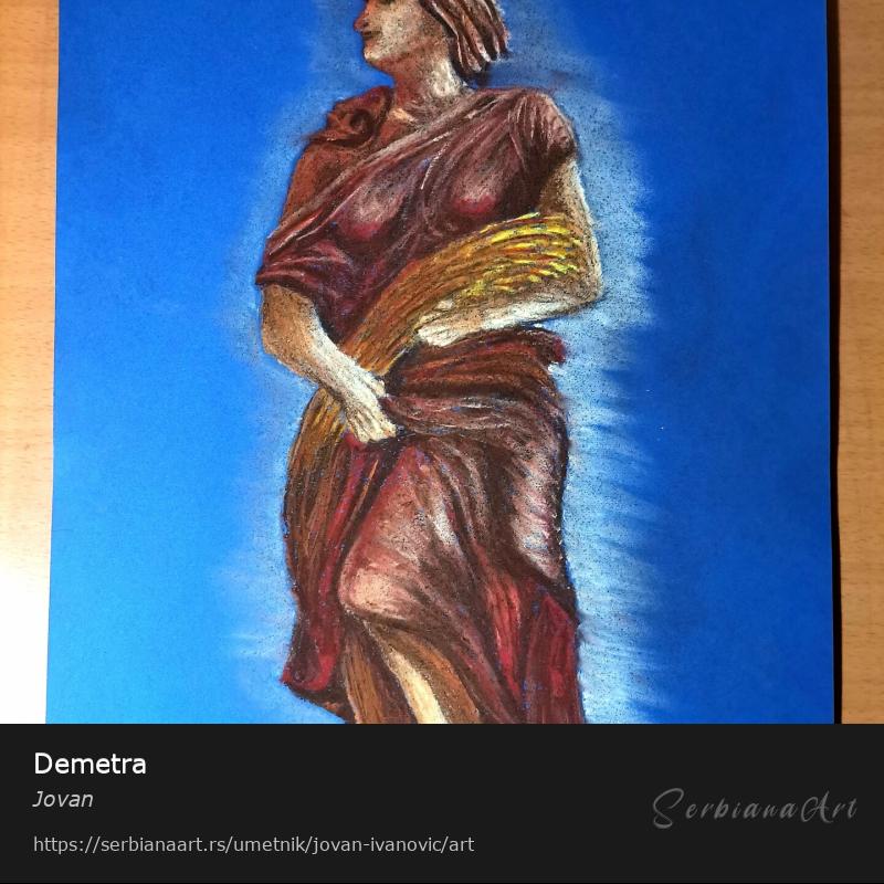 Demetra, Pastel/Papir, Jovan