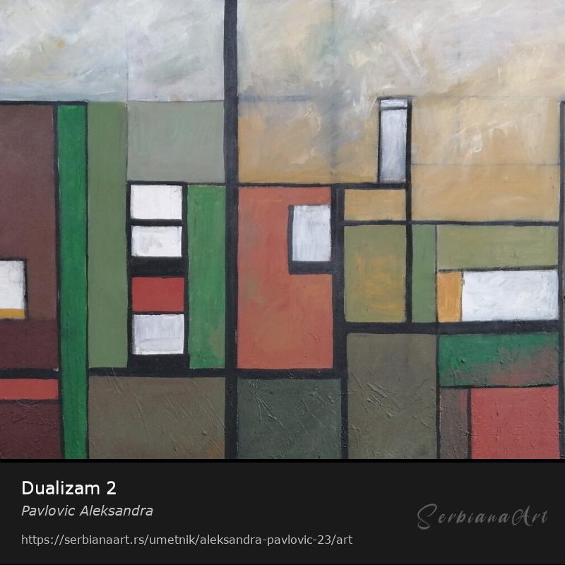 Dualizam 2, Akrilik/Platno, Pavlovic Aleksandra