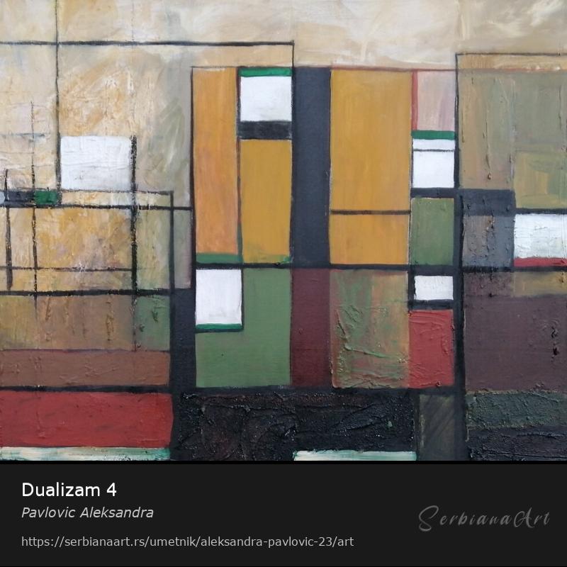 Dualizam 4, Akrilik/Platno, Pavlovic Aleksandra