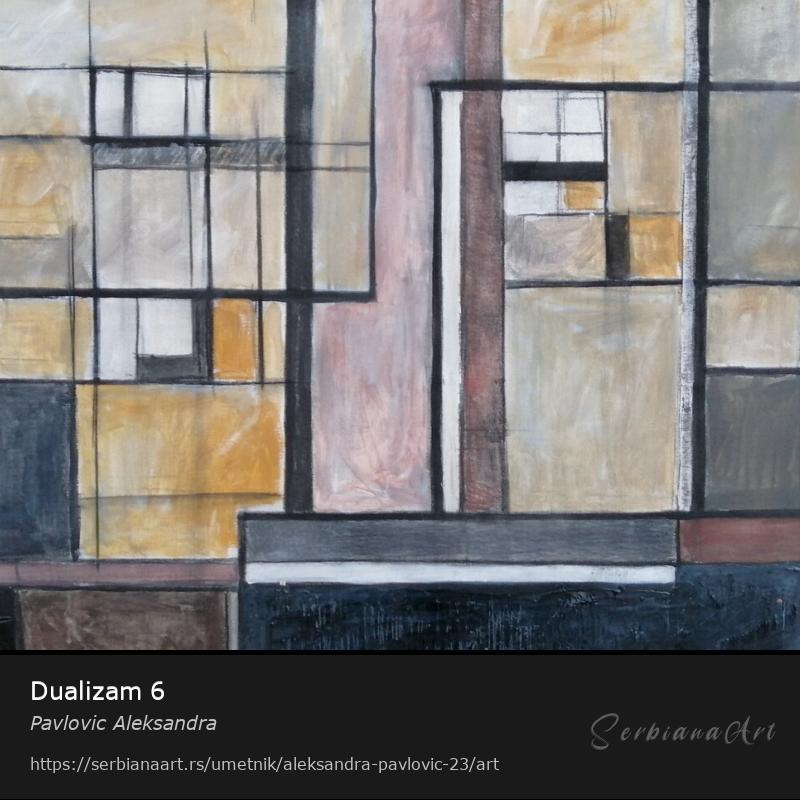 Dualizam 6, Akrilik/Platno, Pavlovic Aleksandra