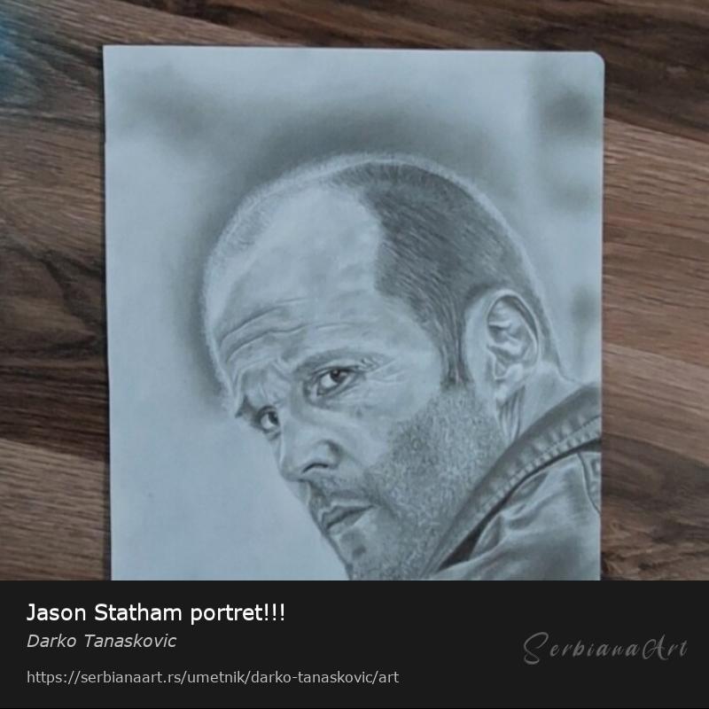 Jason Statham portret!!!, Olovka/Papir, Darko Tanaskovic
