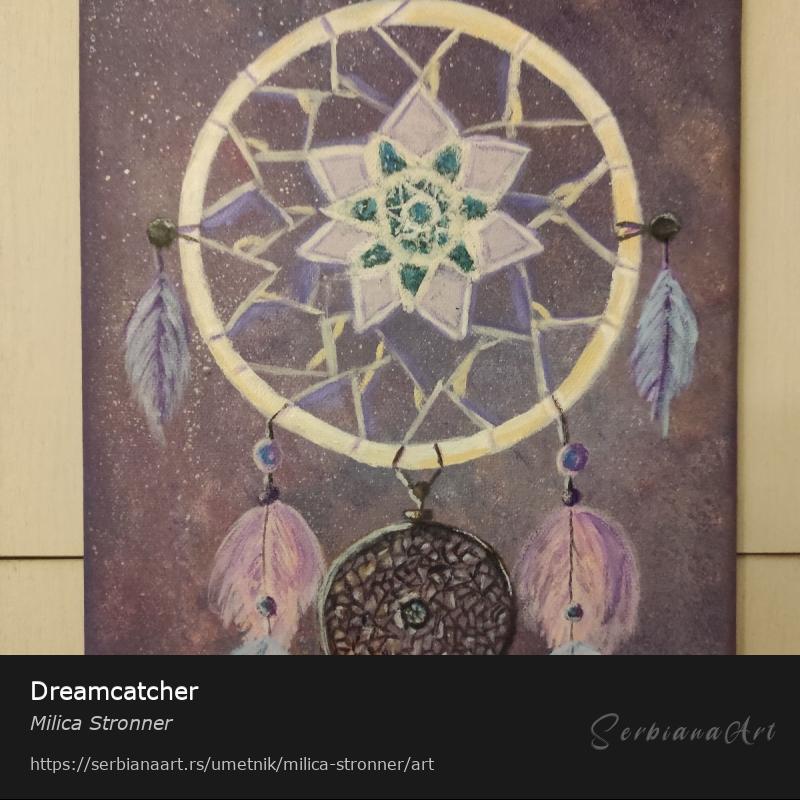 Dreamcatcher, Akrilik/Platno, Milica Stronner