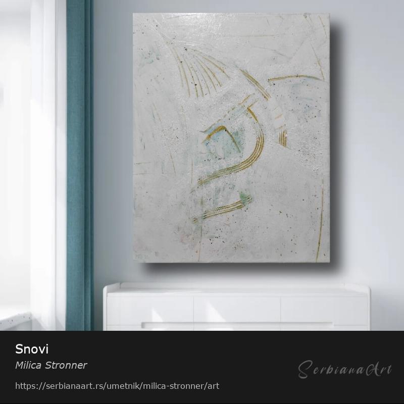 Snovi, Akrilik/Platno, Milica Stronner
