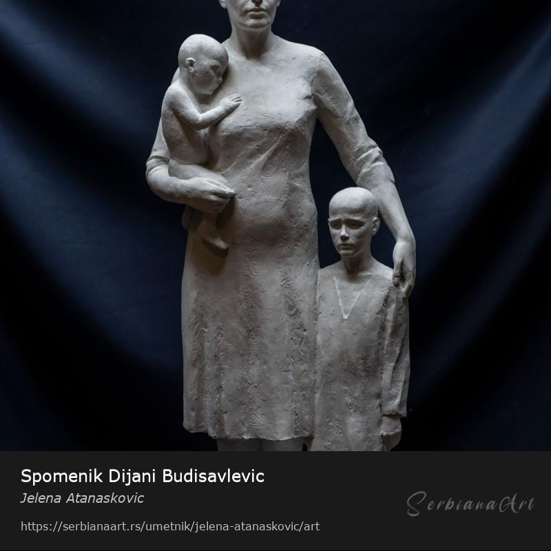 Spomenik Dijani Budisavlevic, Skulptura/Gips, Jelena Atanaskovic