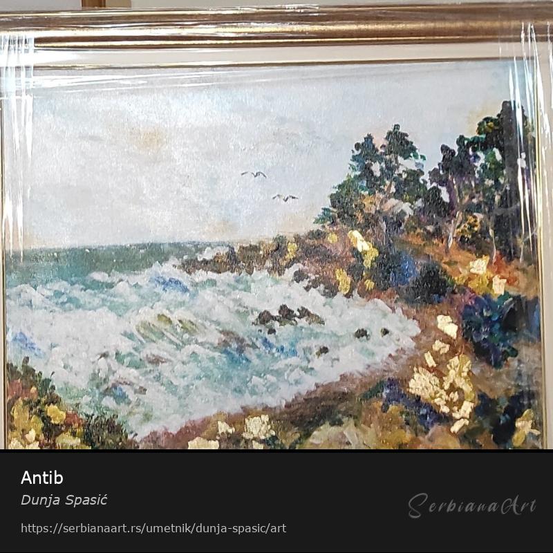 Antib, Akrilik/Platno, Dunja Spasić