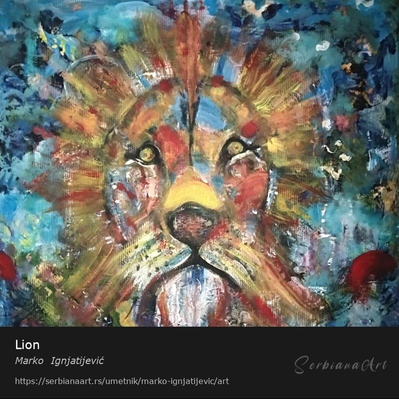 Lion, Kombinovano/Staklo, Marko  Ignjatijević