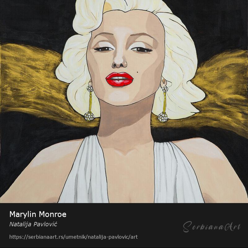 Marylin Monroe, Akrilik/Platno, Natalija Pavlović