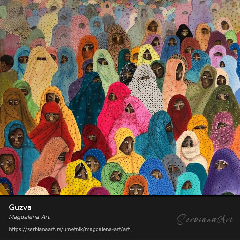 Guzva, Akrilik/Platno, Magdalena Art