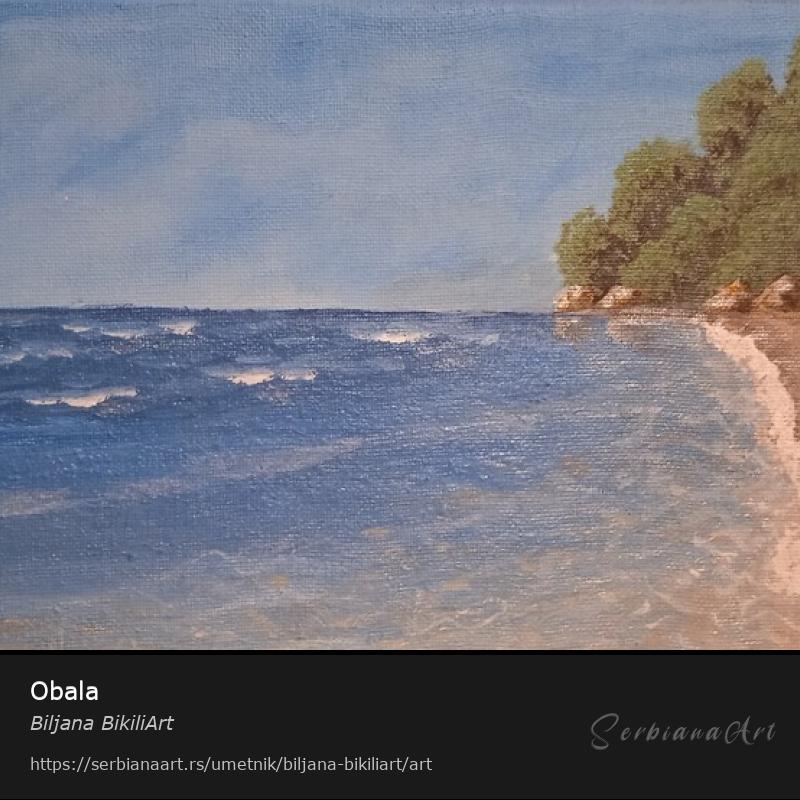 Obala, Akrilik/Platno, Biljana BikiliArt