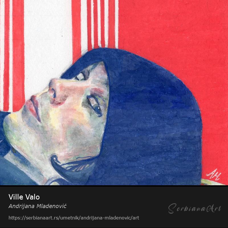 Ville Valo, Tempera/Papir, Andrijana Mladenović