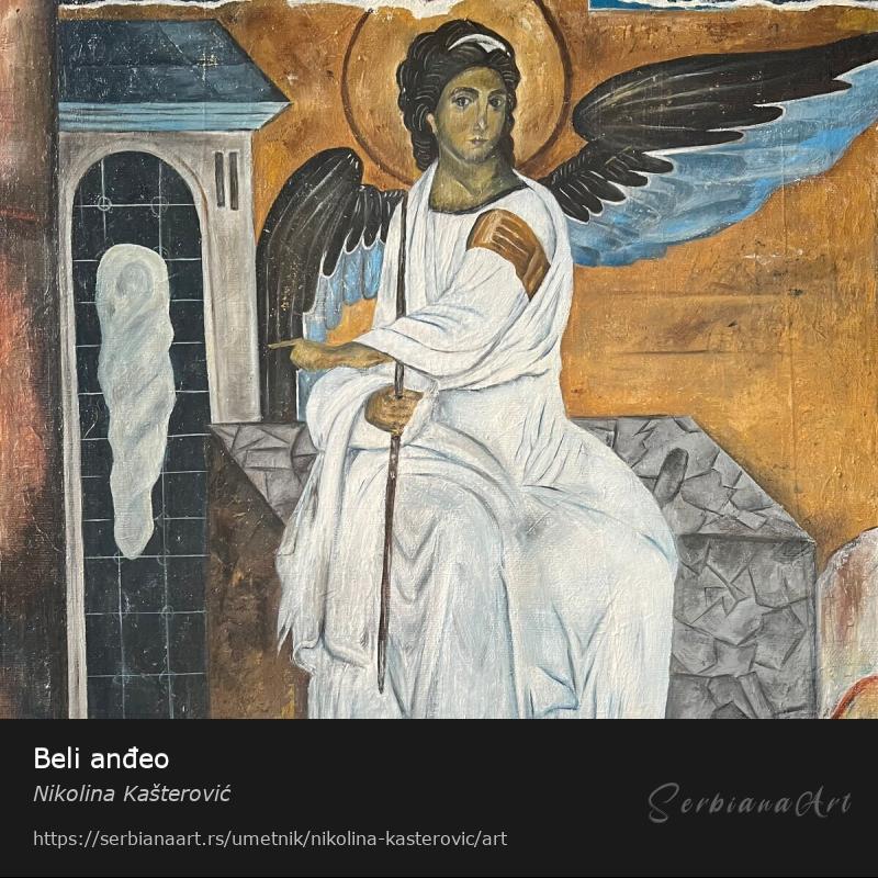 Beli anđeo, Ulje/Platno, Nikolina Kašterović