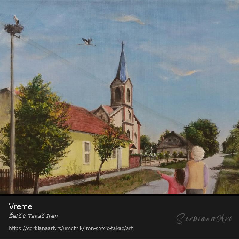 Vreme, Akrilik/Platno, Šefčić Takač Iren