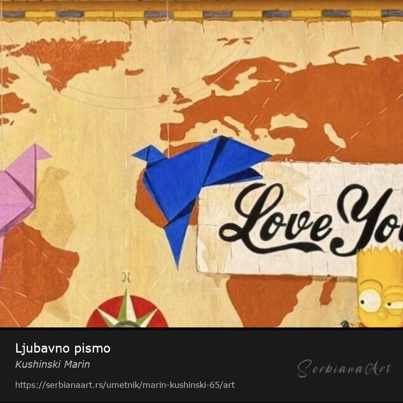 Ljubavno pismo, Ulje/Platno, Kushinski Marin