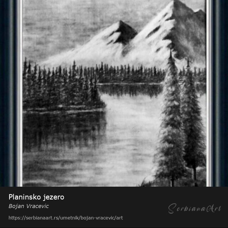 Planinsko jezero, Grafika/Papir, Bojan Vracevic