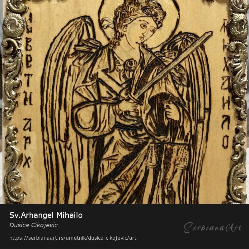 Sv.Arhangel Mihailo, Kreativna rukotvorina/Šperploča, Dusica Cikojevic