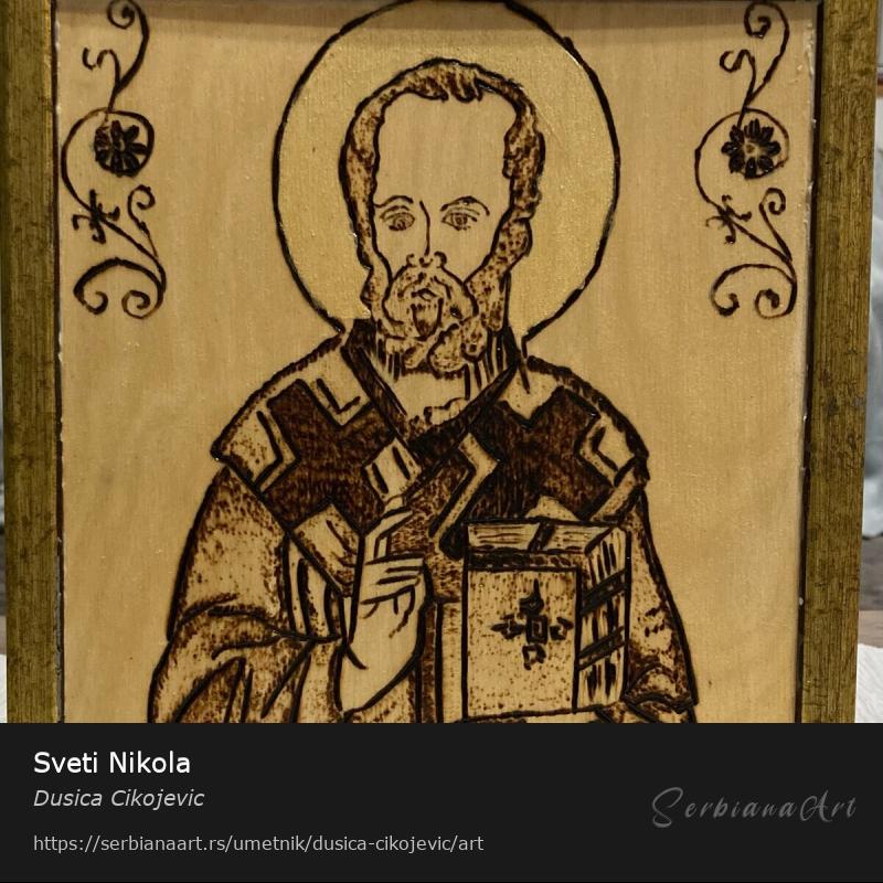 Sveti Nikola, Kreativna rukotvorina/Šperploča, Dusica Cikojevic