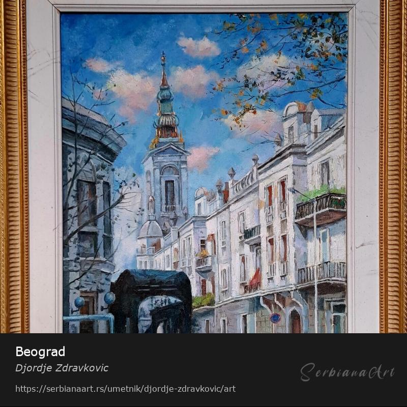 Beograd, Akrilik/Platno, Djordje Zdravkovic