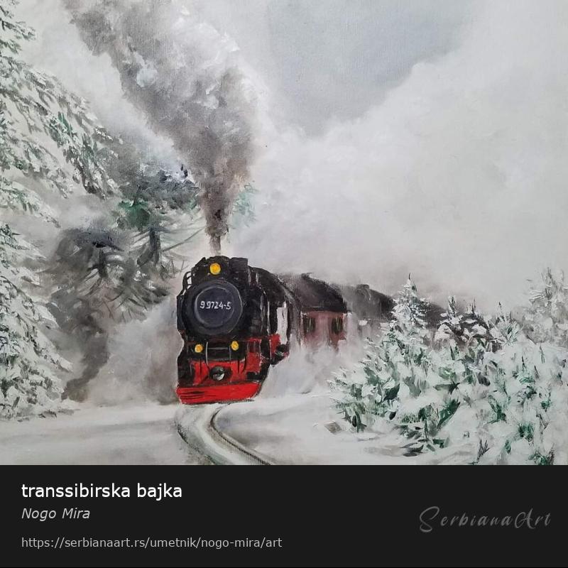 transsibirska bajka, Ulje/Platno, Nogo Mira